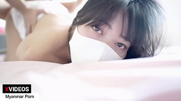 cute japanese girl anal masturbation in her room