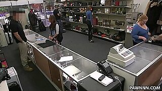 small tits blond babe nailed by pawn guy