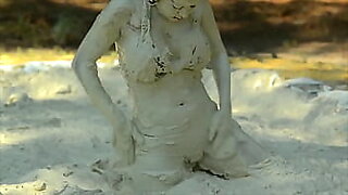 nude in mud