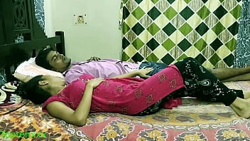 indian housewife with husband friend