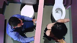 busty girl peeing in public