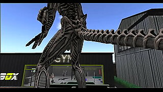 alien monster anal parody