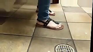 girls pissing in public toilet