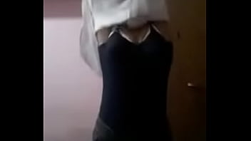 girl removes bra and allows boy to touch