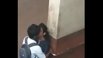 cute indian college girl and boy cute french kiss