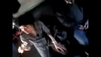 japanese teen touch his dick bus