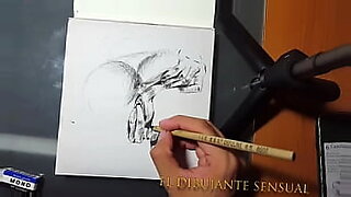 man drawing