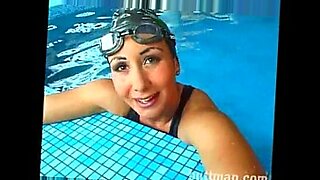 big tits nurse swimming pool