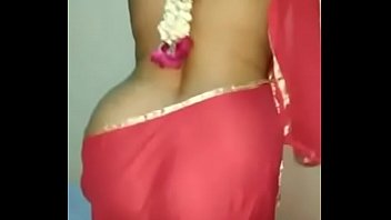 red saree in hotel