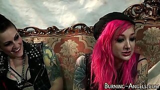 burning angel pin up punk dildo masturbation