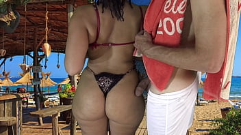 chubby wife dressed like a slut in miniskirt