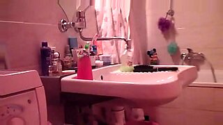 cute chinese girl in bathroom video