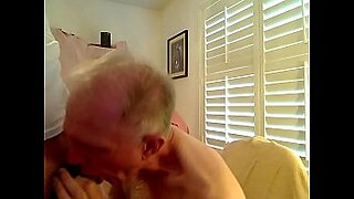 asian daughter and granpa watching porn together