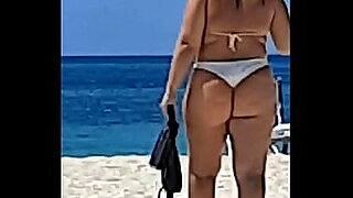 asian girls in swimsuits giving footjob for guy one by one on the beach