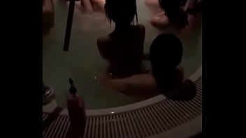 mature at pool