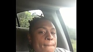 sister jerk brother in car